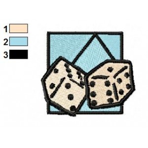 Dice Toy Embroidery Design 02